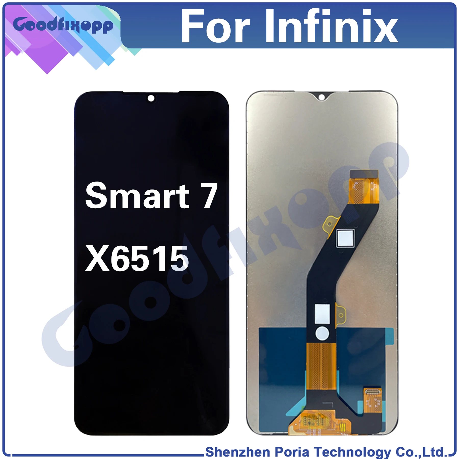 For Infinix Smart 7 X6515 LCD Display Touch Screen Digitizer Assembly Repair Parts Replacement