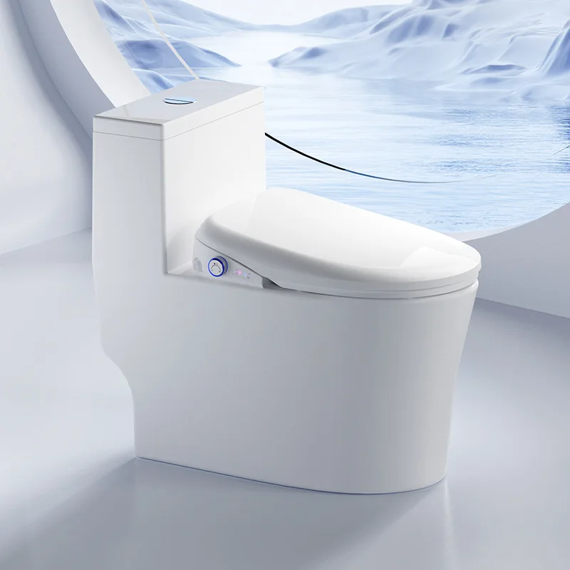 

New remote control smart toilet cover hip woman wash thermostatic seat instant hot water cover automatic flip