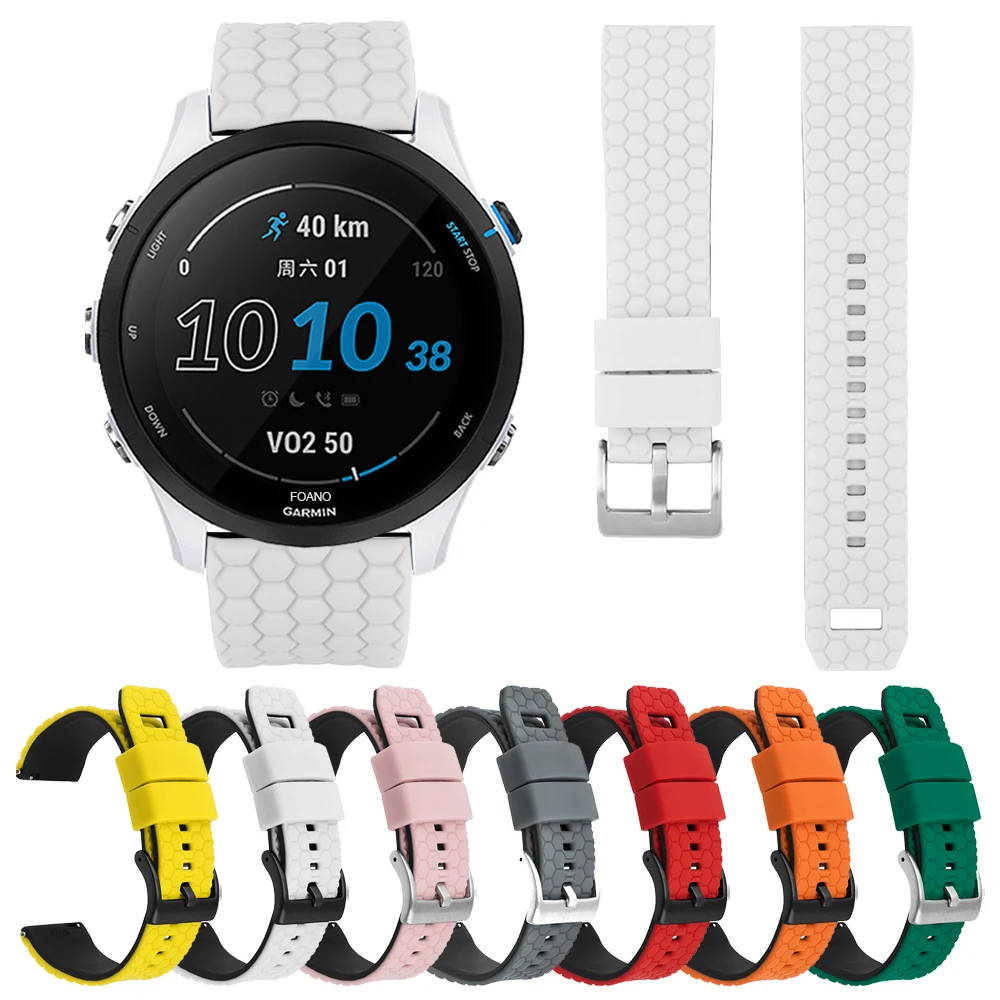 Correa de repuesto para reloj Garmin Forerunner 255 Music 55 245 645/Venu2 Venu 2 Plus/Vivoactive 3 4, pulsera de silicona