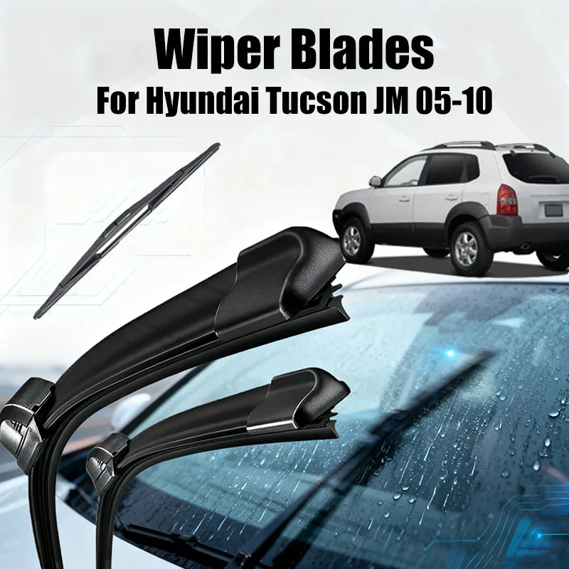 

Front Rear Windscreen Wiper Blades Set For Hyundai Tucson JM For Kia Sportage JE/KM 2005 2006 2007 2008 2009 2010