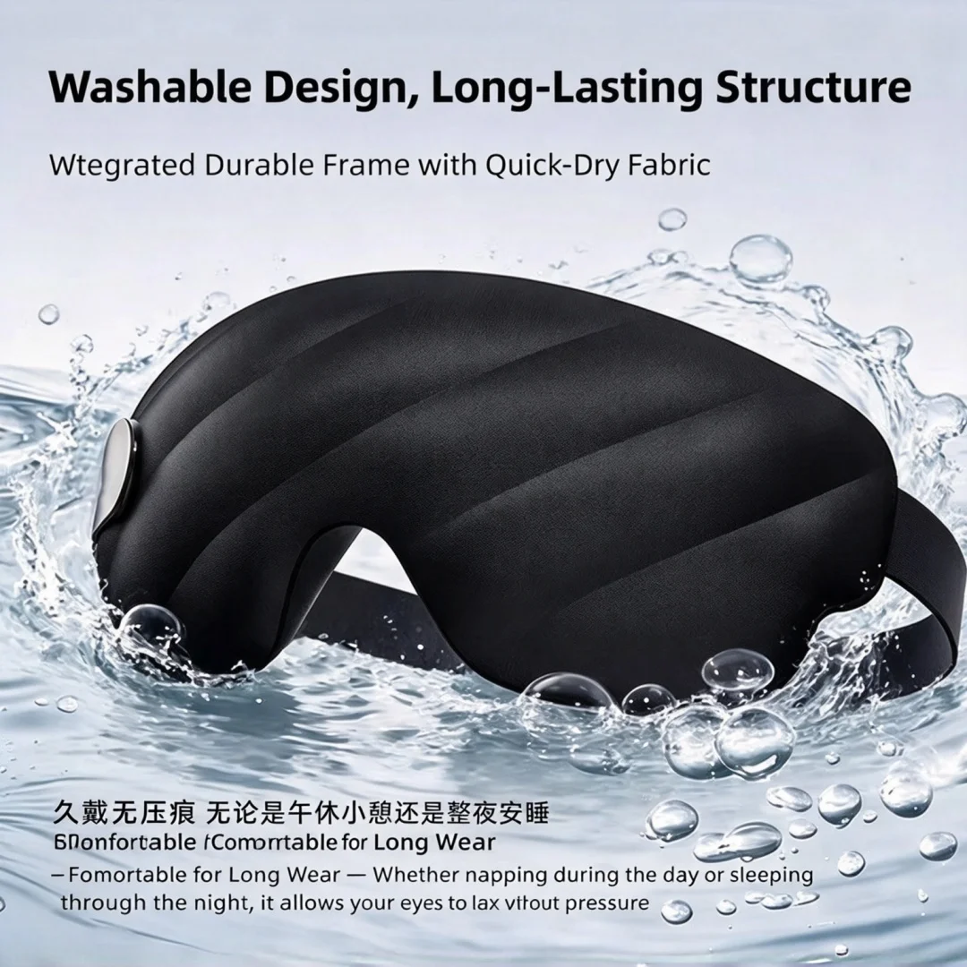 3D Stereoscopic Sleep Eye Mask for Office Nap To Relieve Eye Fatigue Blackout Eye Mask To Prevent Light and Aid Sleep