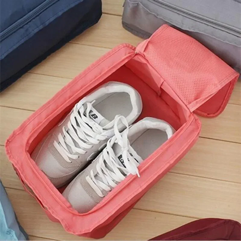 Multifunctional Waterproof Shoes Clothing Bag Convenient Travel Storage Bag Nylon Portable Organizer Bags Shoe Sorting Pouch