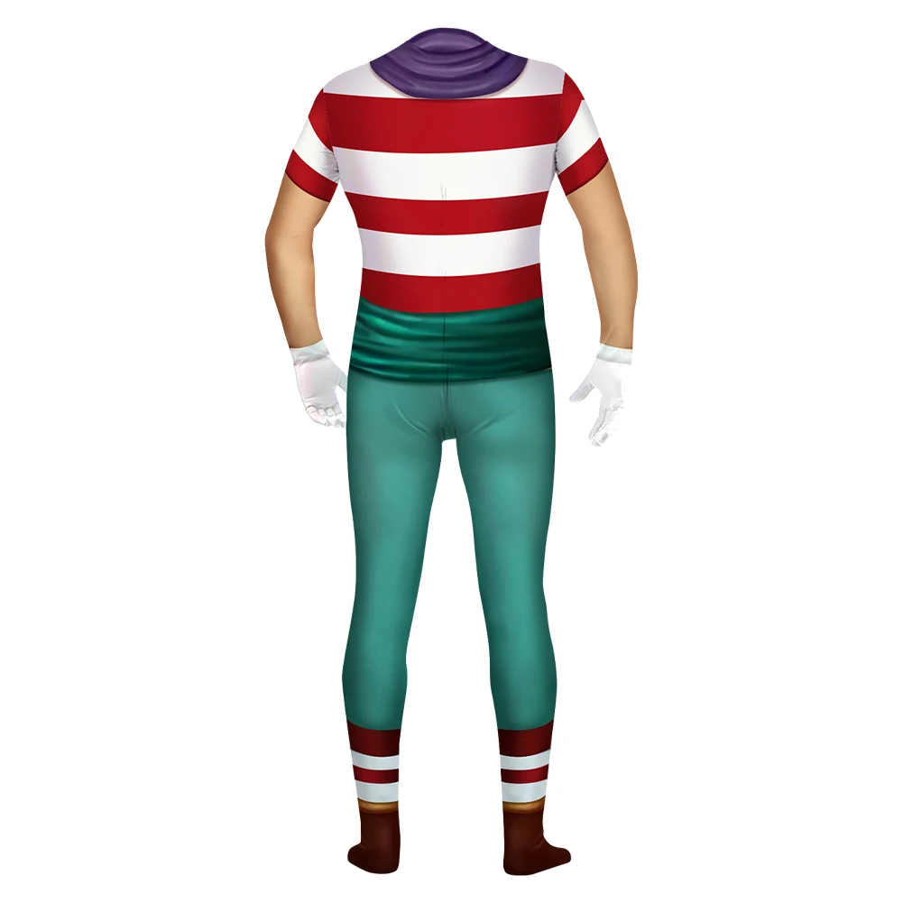 Costume de cosplay Bumosquito pour hommes adultes, combinaison de jeu de rôle Clown Nette, tenues Everak, déguisement de fête d'Halloween, imbibé