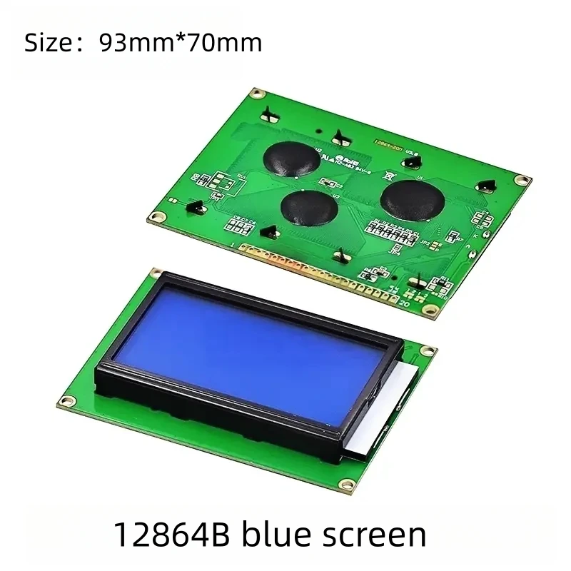 Tela LCD azul/amarelo-verde 1602A/2004A/12864B 5V LCD com luz de fundo IIC/I2C