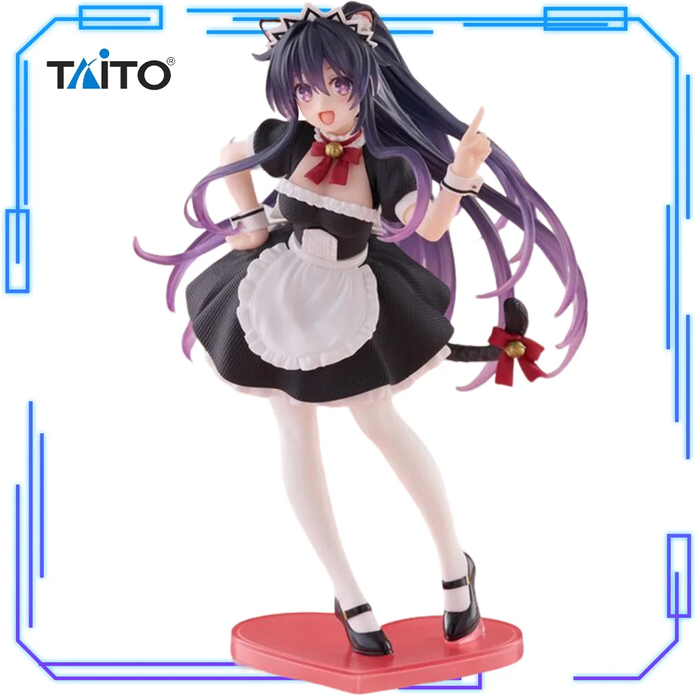 在庫あり-taito-オリジナル正規品-コアフルフィギュア-アニメ-デート・ア・ライブ-iv-夜刀神十香-猫耳メイド-18cm-コレクションモデル-おもちゃ-ギフト