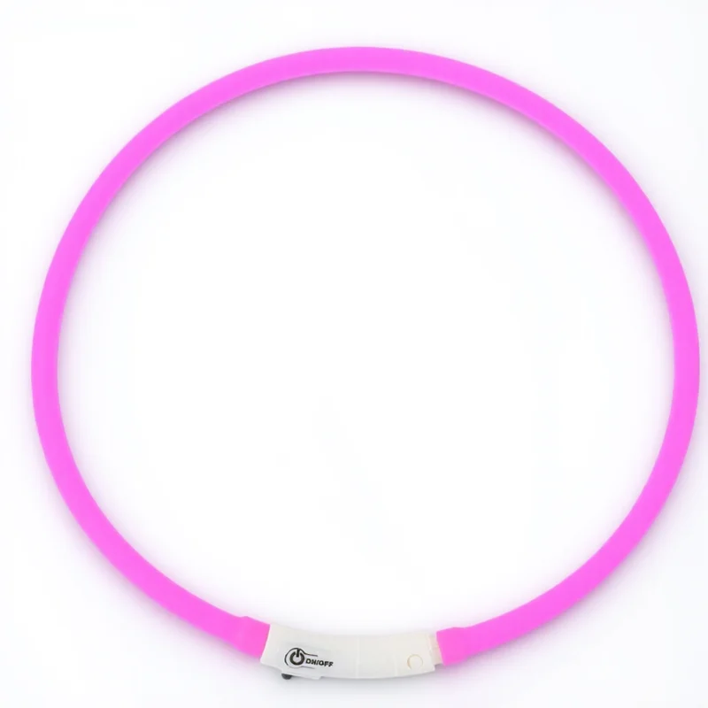 

1Pcs LED Pet Collar Glowing Night Safety Cat Kitten Dog Luminous Waterproof USB Rechargeable Cute Up Accessory