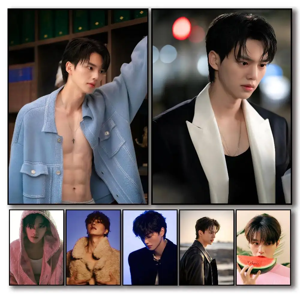 Korean Actor Song Kang Poster Self-adhesive Art Room Entrance Restaurant Wall Decor Art Painting