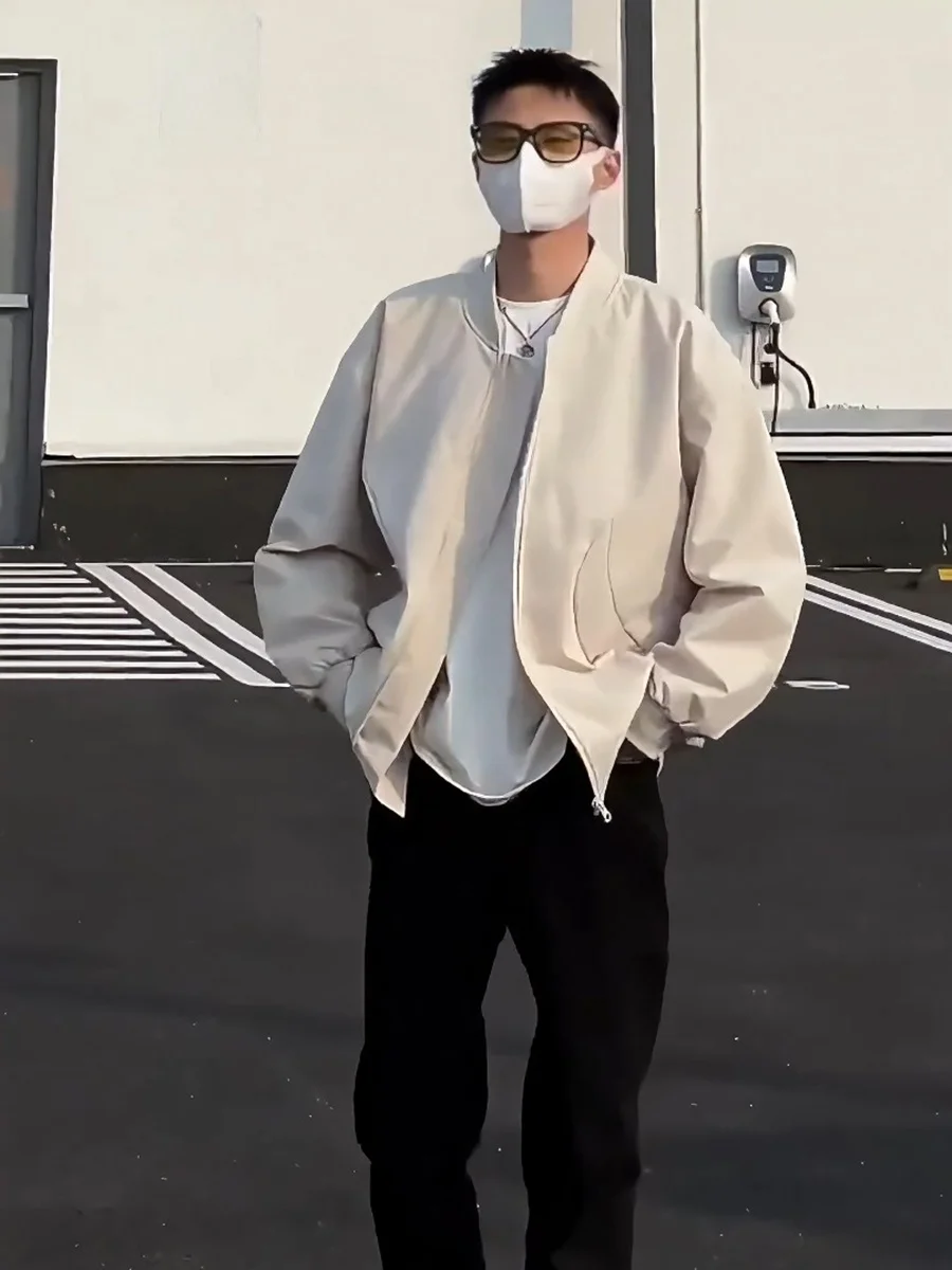 

Ma Pilot Jaet Men's New 2025 Spring Autumn American High Street Cleanfit Cool Baseball Sle Loose Fit Youth Faion