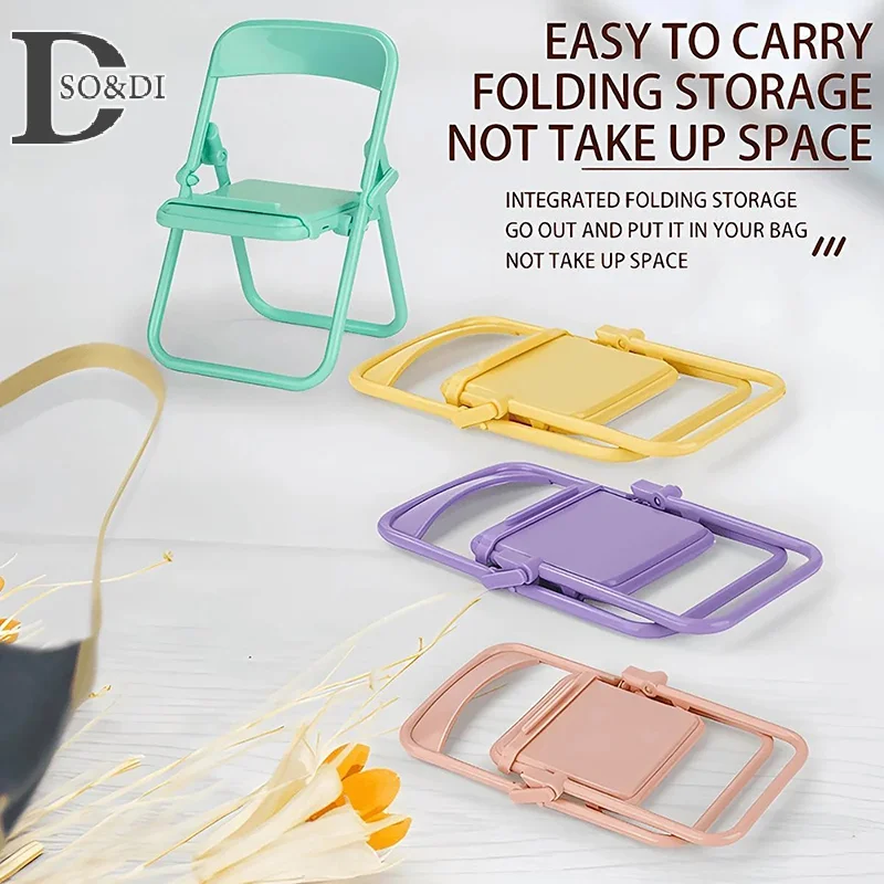 Mobile Phone Accessories Foldable Chair Shape Mini Desktop Phone Holder Phone Stand Tablet Stand Foldable Desktop Stand Holder