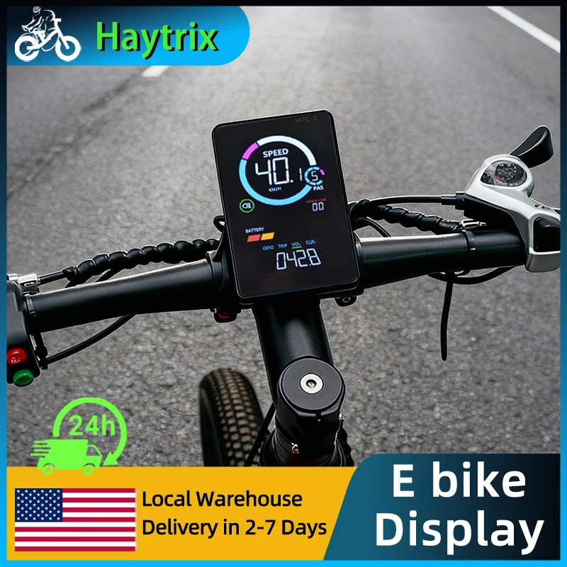 

[Haytrix-US] EBike LCD Display Bicycle Speedometer Screen for Fatbike Scherm Scooter Accessories Bike Computer
