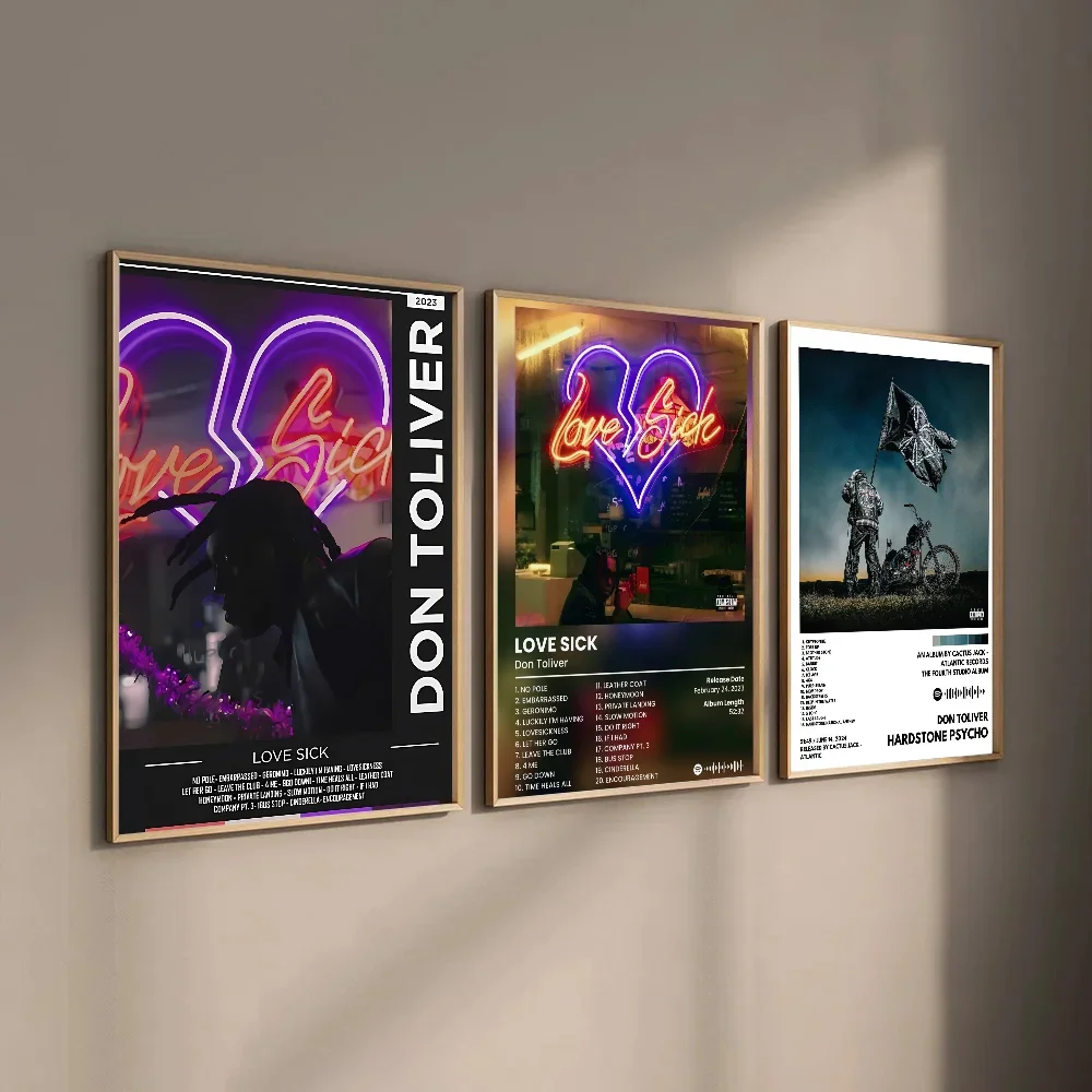 Hip Hop Singer Don Toliver Love Canvas Painting Poster Home Living Room Bedroom Bar Cafe Decor Anime Figure Kawaii Room Decor