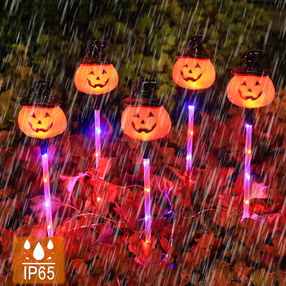 

Halloween Skull Pathway Lights IP65 Waterproof Multi-Color Halloween Lights Halloween Ghosts Pathway Light Halloween Party Decor