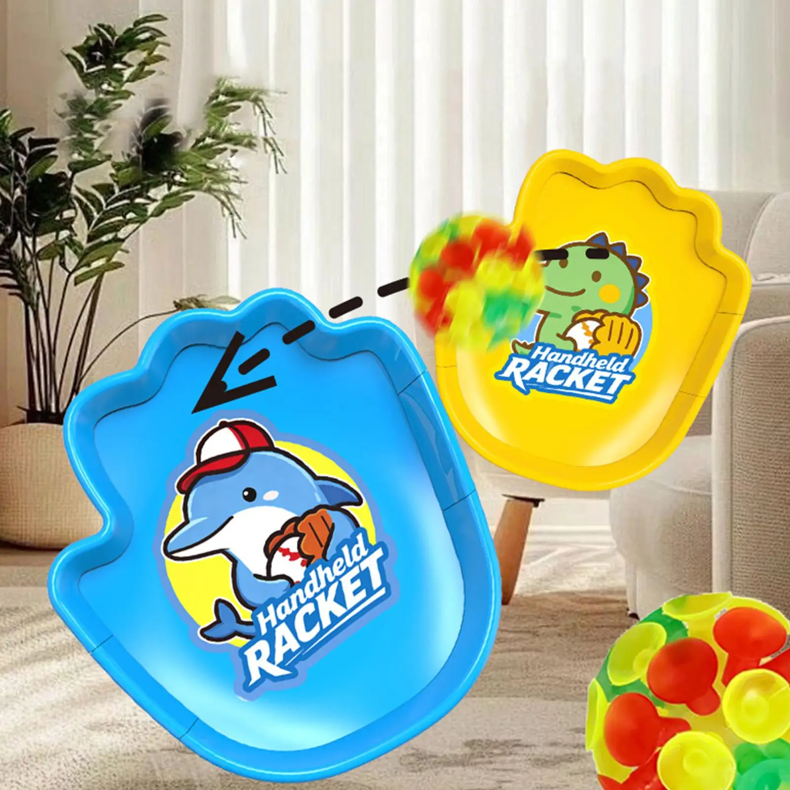 Sticky Ball Catch Game Outdoor Sports Toy Light-Up Toss And Catch Ball Game Set For Kids Boys Girls Beach Yard Playground