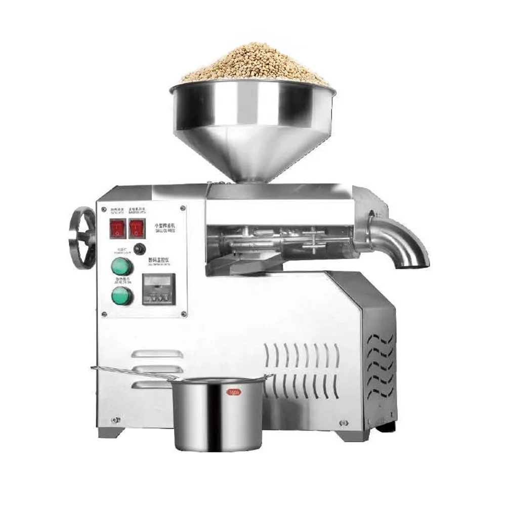 Prensador automático de aceite frío y caliente de sésamo de alta producción, máquina de extracción de aceite de colza y maní