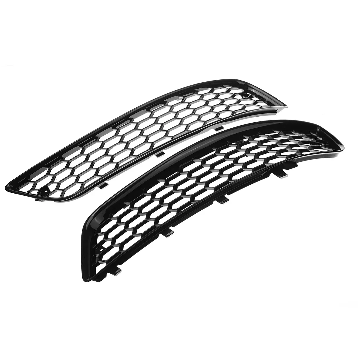 

New Glossy Car Front Grille Honeycomb Grille Cover Mesh Grill For Audi A3 8P 2009-2013 8P0807682J Fog Light Grille Cover