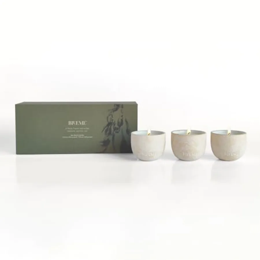 

2026 Lunar New Year Candles Growth, Festive and Joy Votives Candles - Refillable Wellness Candle with Essential Oils, Soy Wax B