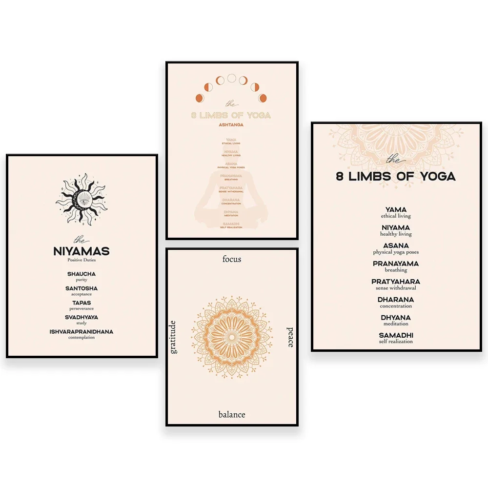 Yoga Poster Asthtanga Yoga Home Decor Spiritual Decor Yogi Print Printable Wall Art Yoga Lover Gift Zen Poster