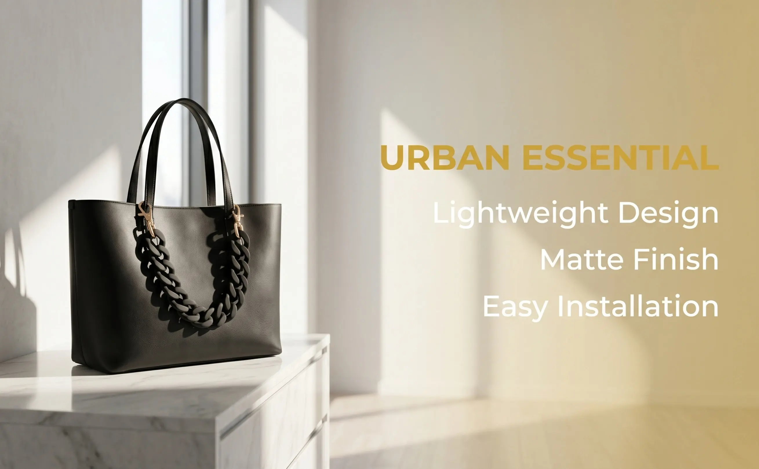 Fashion Bag Chain Strap for DIY Handbag Purse Clutch Replacement Exquisite Workmanship Non Fade Stylish Hanging