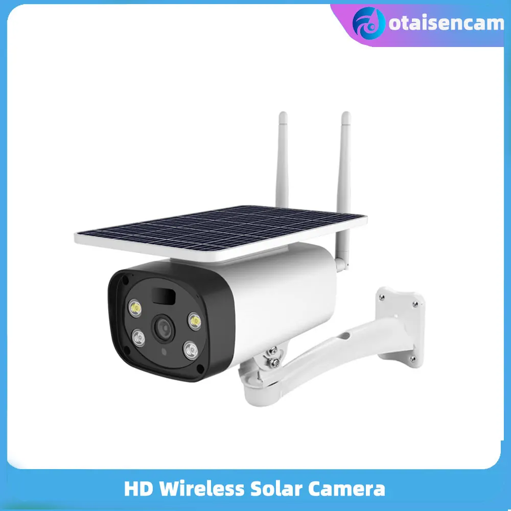 

1080P/4MP Bullet Outdoor WIFI 5W Solar Panels Camera Two-way Talk Night Vision IP67 PIR Infrared Alarm Multiple Language