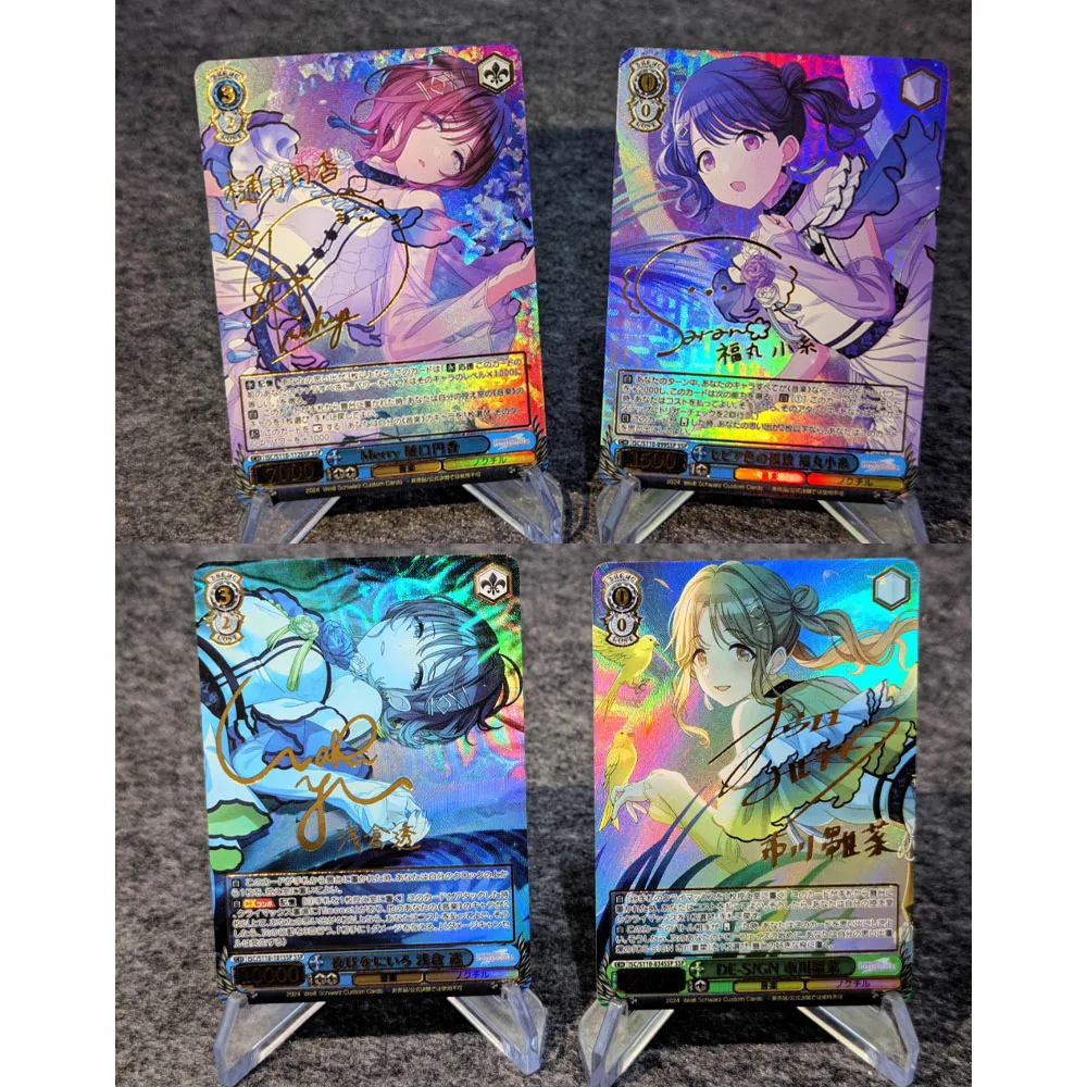 DIY ACG THE IDOLM@STER SHINY COLORS Noctchill  Higuchi Madoka/ws/Weiß Schwarz Anime Peripheral Game Collection Card Holiday Gift