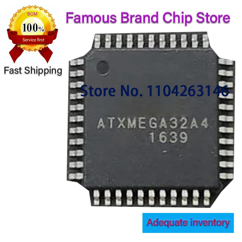 5PCS ATXMEGA32A4   ATMEGA32U4 ATMEGA16A ATXMEGA32A4-AU  ATMEGA32U4-AU ATMEGA16A-AU QFP