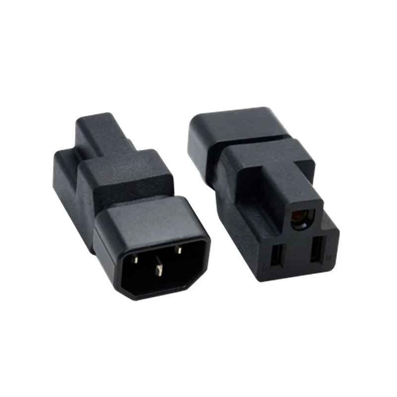 

IEC 320 C14 to Nema 5-15R AC adapter,IEC 3Pin Male to US Female Computer room server power conversion adapter AC PLUGUE