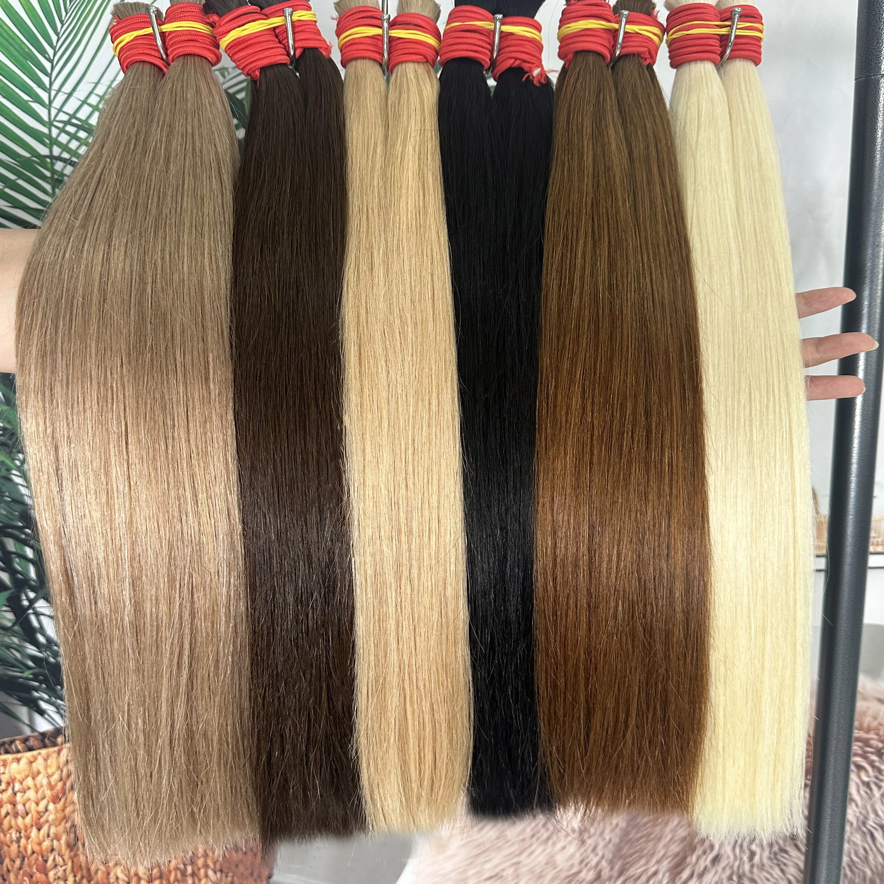 

Объемные плетеные волосы, 100% человеческие волосы, прямые цвета, необработанные, без утка, косички в стиле бохо, человеческие волосы, объемное наращивание, вьетнамские волосы Remy