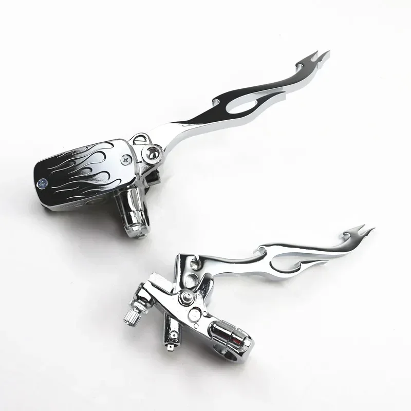 7/8 "المقود لهب اليد التحكم خزان دواسة فرامل عتلات دراجة نارية ل هارلي هوندا كاواساكي سوزوكي ياماها #3