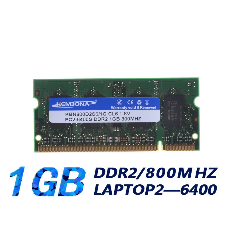 KEMBONA Free shipping ddr2 1gb ram laptop motherboard memory tested best quality so-dimm ram