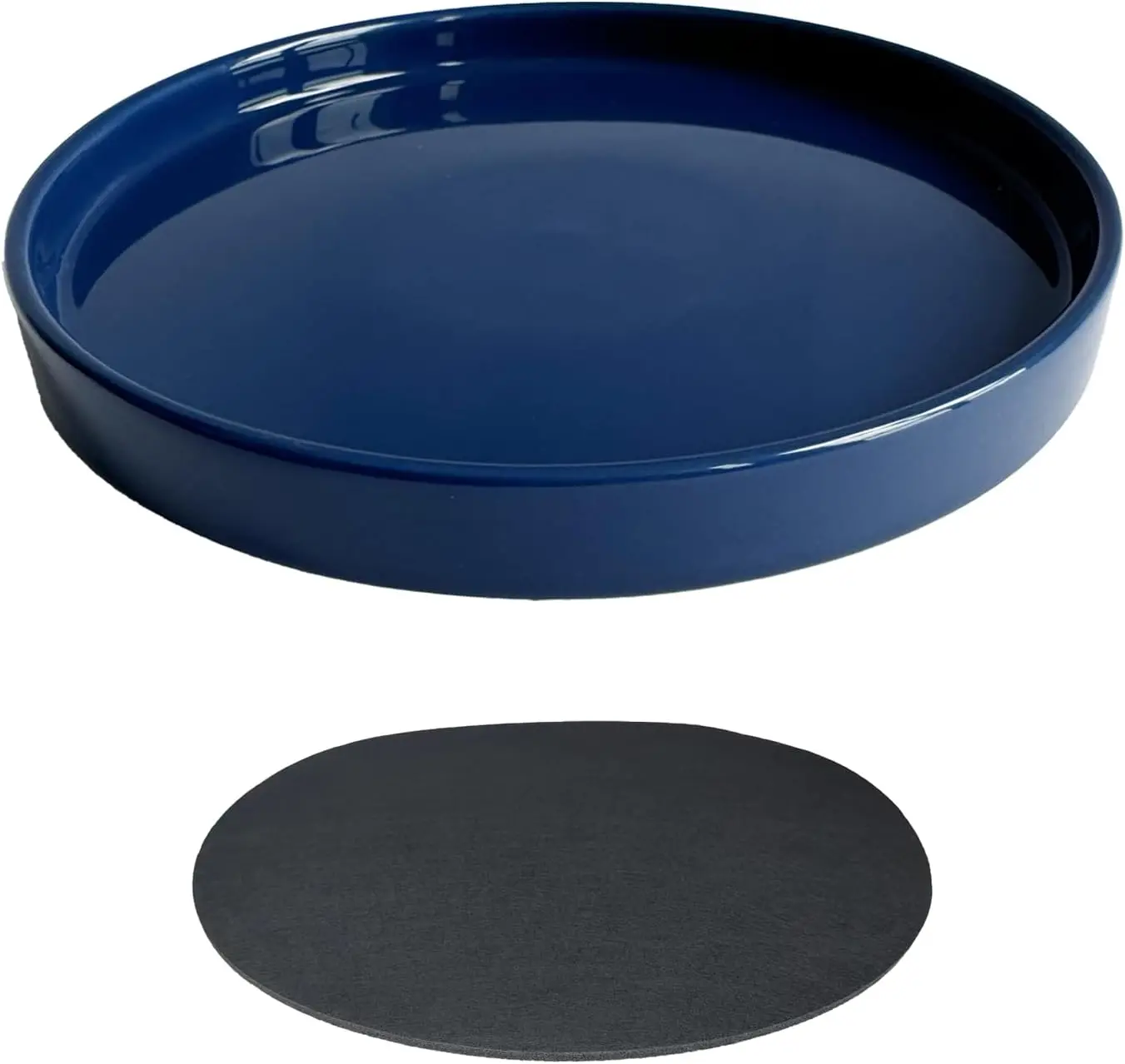

Ceramic Plant Saucer Pot Tray 10 Inch, Planter Saucers 4 5 6 7 8 9 10 11 12 13 Inch for Indoors Outdoor, Durable Sturdy Flower D