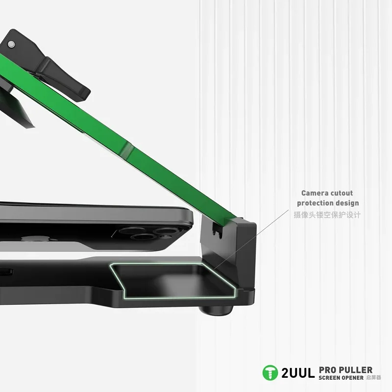 2UUL DA08 Pro PullerQuick Disassembly Fixture (مشبك الشاشة): بدون حرارة، على الوجهين، فتحة كاميرا، مشبك شفط ممتاز