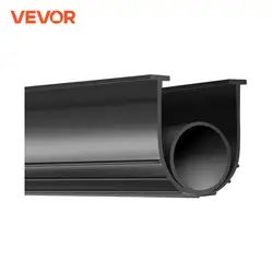 VEVOR 3m 4.8m 6m Garage Door Seals Bottom Rubber U Shape +O Ring Garage Door Weather Stripping Universal Weatherproof Rubber