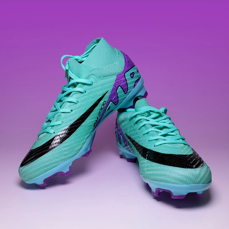 

High Quality Mens Football Boots Boys Training Studded Fast Soccer Cleats Outdoor Flexible Non-Slip Football Shoes 35-45
