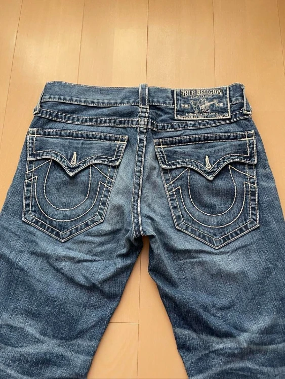 

Vintage Pocket Streetwear Hip Hop Gothic Jeans Harajuku Embroidery Blue Baggy Jeans Men Women Punk Low Rise Wide Leg Pants