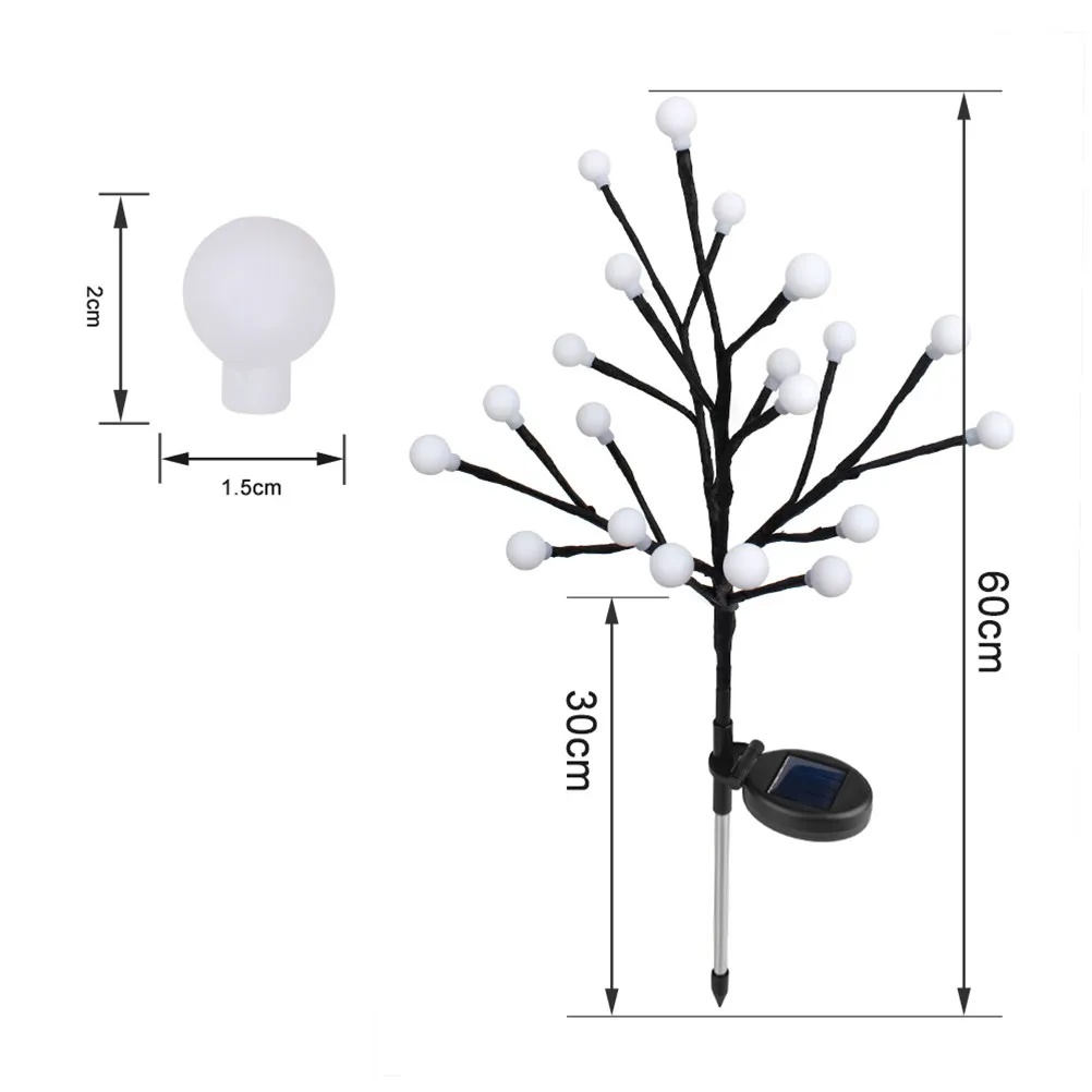 Outdoor Lights for Yard Landscaping Solar Pathway Ground Walkway Patio Garden Lawn Lamp