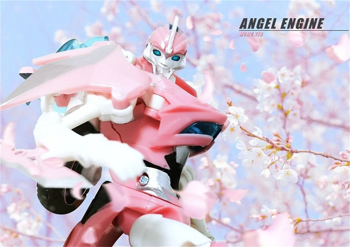 NIEUWE Transformatie APC-Toys First Edit Vrouwelijke TFP Roze Japanse Comic Ver Angel Engine Arcee Motorcycle Action Figure In Box