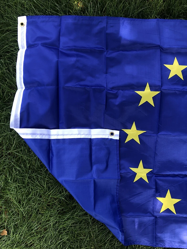 （TIKI FLAG）EU Flag 3x5fts  90x150cm polyester EU European Europe Union Flag hanging banner for decoration