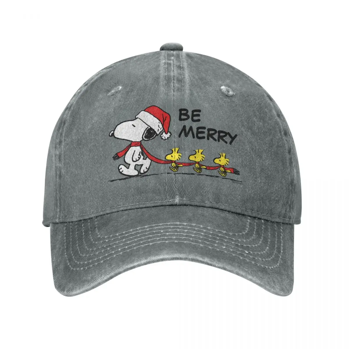 Peanuts Snoopy Woodstock Baseball Cap Men Women Distressed Denim Washed Casquette Cute Comic Cartoon All Seasons Travel Hats Cap