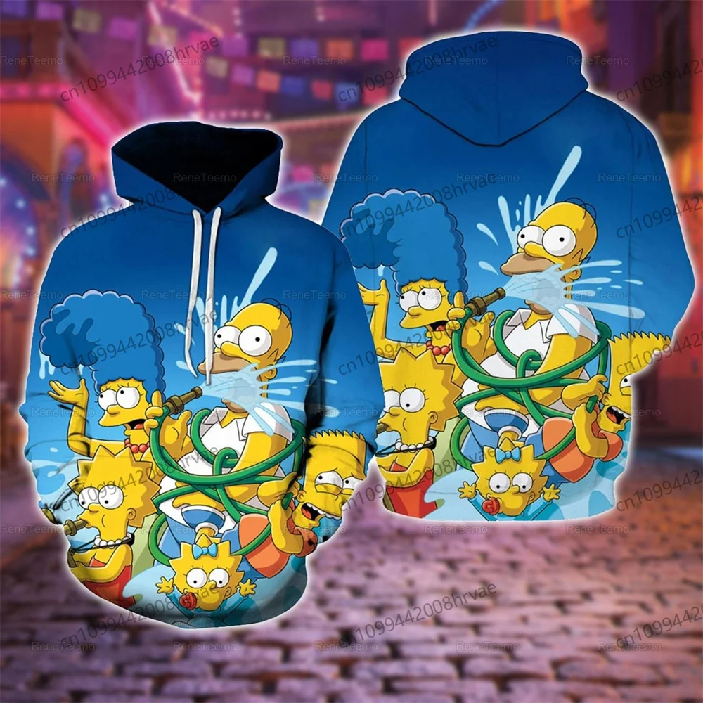 Cosplay Simpsons Maggie Maggie 3D Sudadera con capucha Homer Bart Sudadera Chaqueta Abrigo Regalo de seguidor del Día de San Valentín