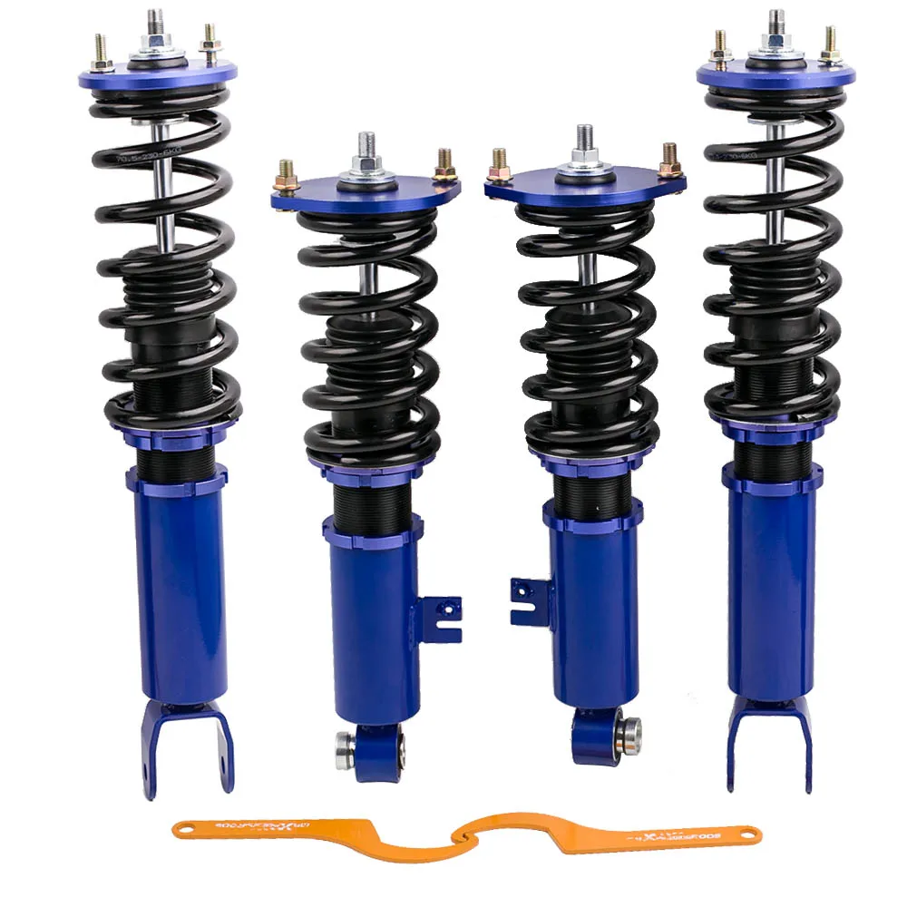 MaXpeedingrods Coilovers Adjustable Shock Absorbers For Nissan 300ZX Z32 90-96 Adjustable Height  Shocks Springs Absorbers Kit