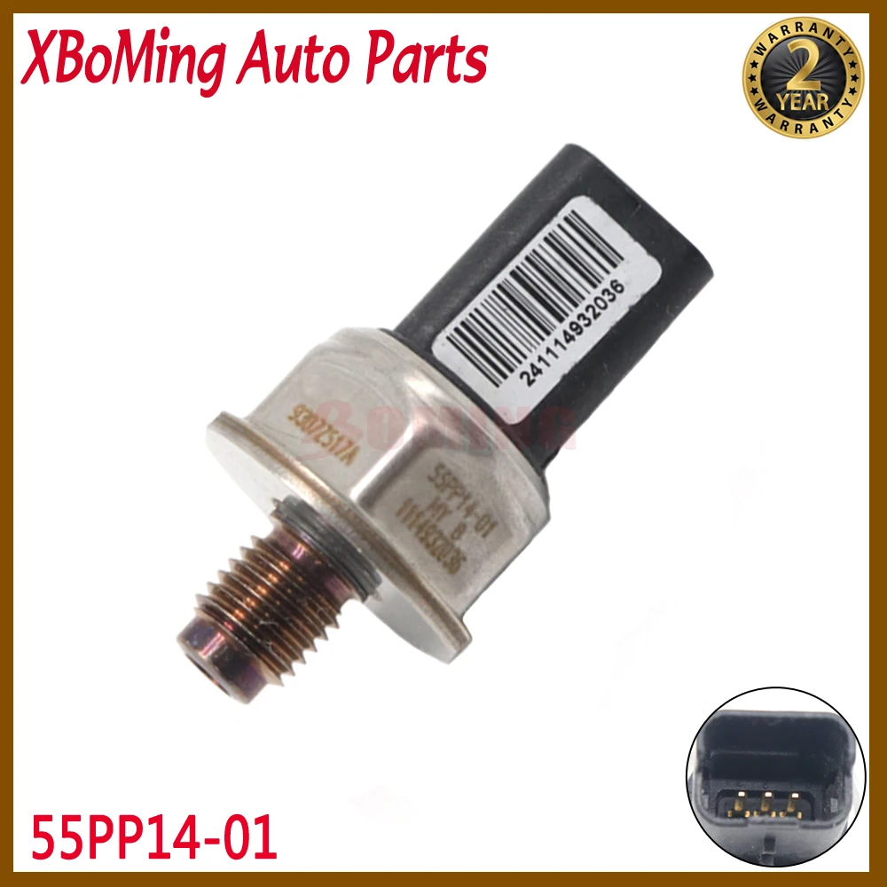 Car Fuel Rail Pressure Sensor 55PP14-01 For Nissan NV200 1.5 DCI 55PP1401 55PP14 01 93072517A 9307-517A