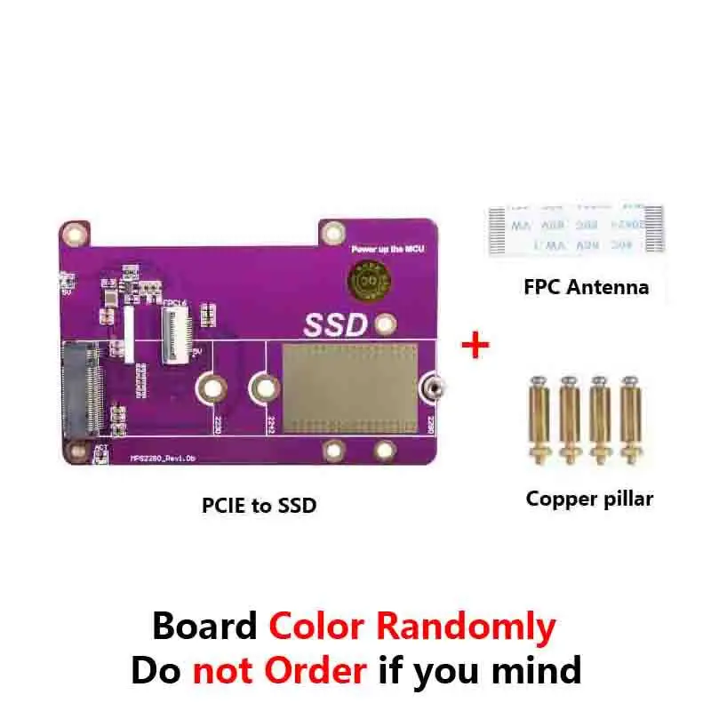 Raspberry Pi 5 PCIe to M.2 NVMe SSD Support Gen 3 High Speed Fit 2230 2242 2280 M.2 Solid State Drive for Raspberry Pi 5