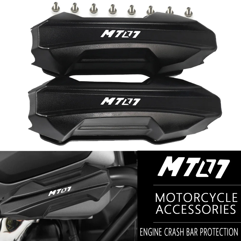 

2024 MT 07 TRACER Engine Crash Bar Bumper Guard Block 25mm Motorcycle For YAMAHA MT-07 MT07 FZ07 FZ 07 2014-2020 2021 2022 2023