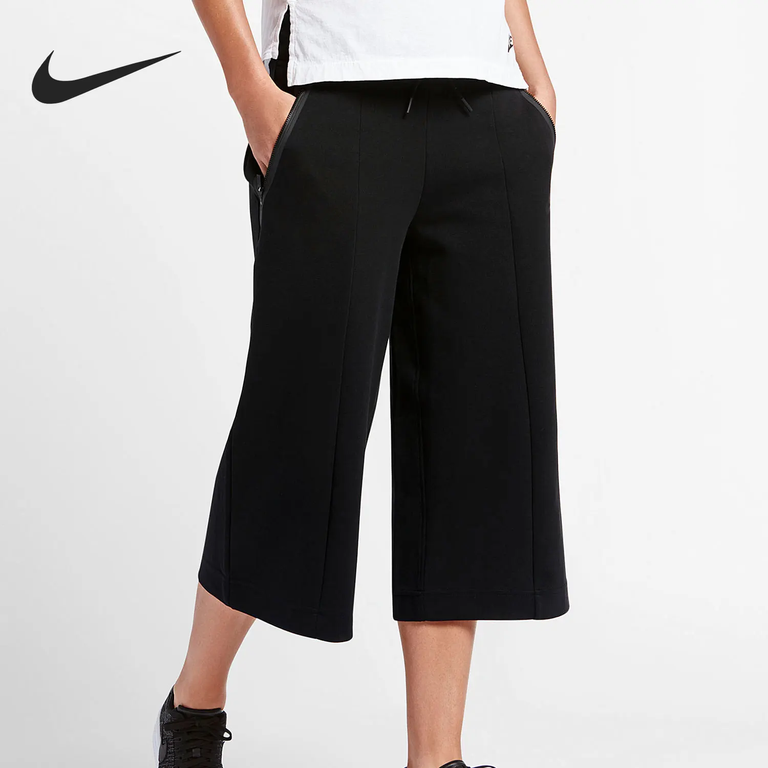 Nike Authentic New Season Women's Casual Wide Leg Capri Shorts 811680-010