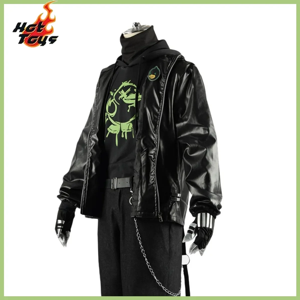 Anime Game Identity ⅤNaib Subedar Mercenary Cosplay Costume B.Duck Black Sports Hoodie Daily Wear Uniforms Wig Man Party Suit