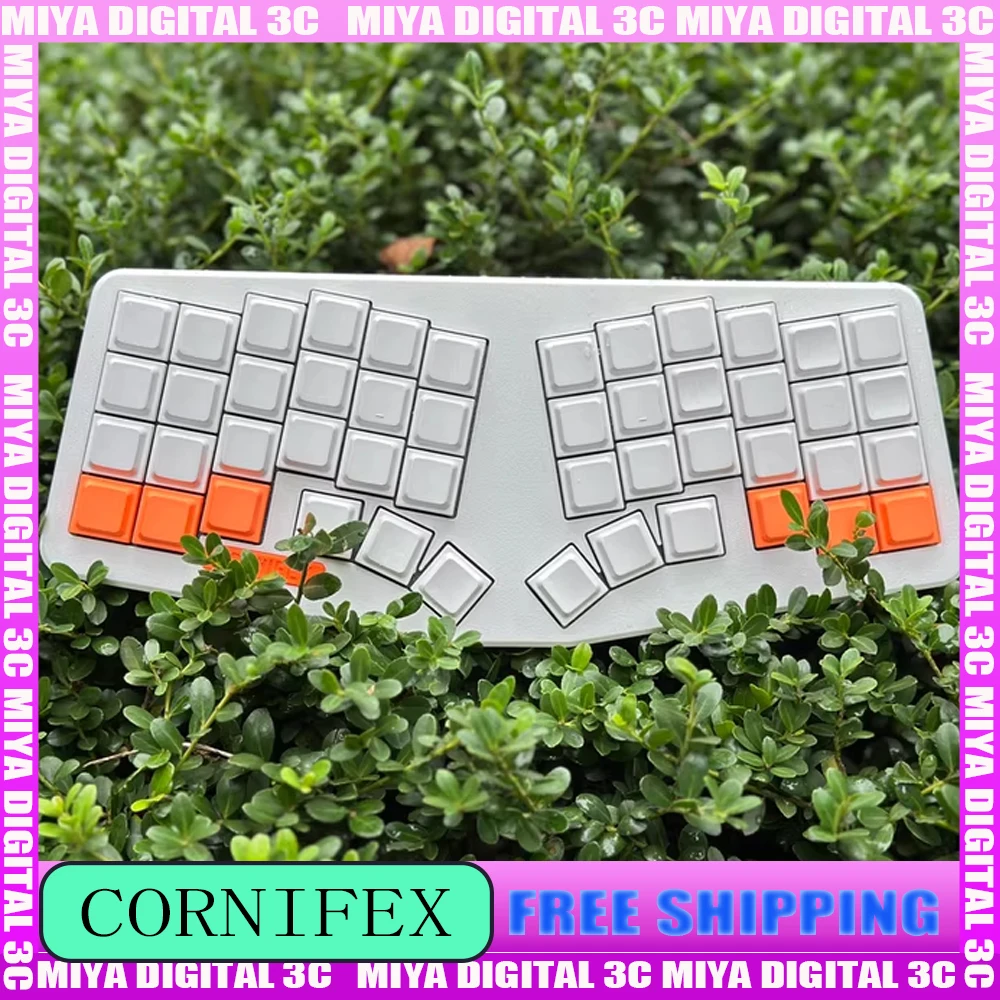 

Cornifex48 Mechanical Split Keyboard Kit Wired Cornelius PCB PLA Matte Case QMK/VIAL Split Kit Footan Design with Choc V1 & V2