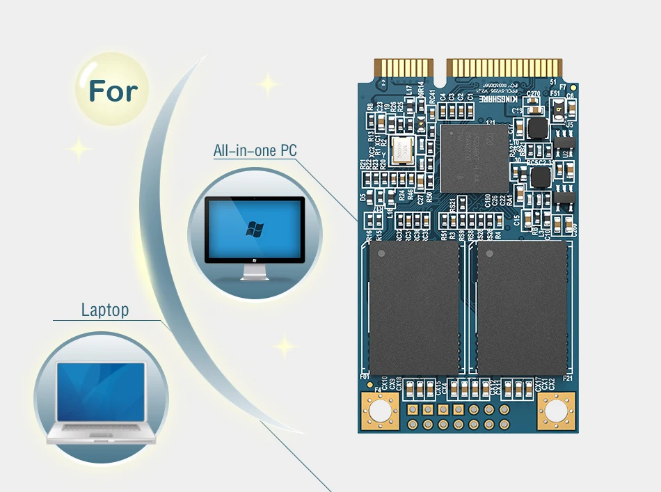 Kingchuxing SSD MSATA Interne Solid-State-Laufwerke 128GB 256GB 512GB MSATA SSD Hochleistungs-Festplatte für Desktop und Laptop – Detail 7