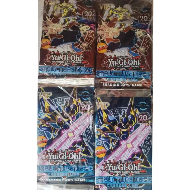 Yu gi ohボードゲーム、英語の決闘構造デッキ、ダークマジシャンコレクション、フラッシュカード、新しいゴールドカード、36*8パッケージ、288個