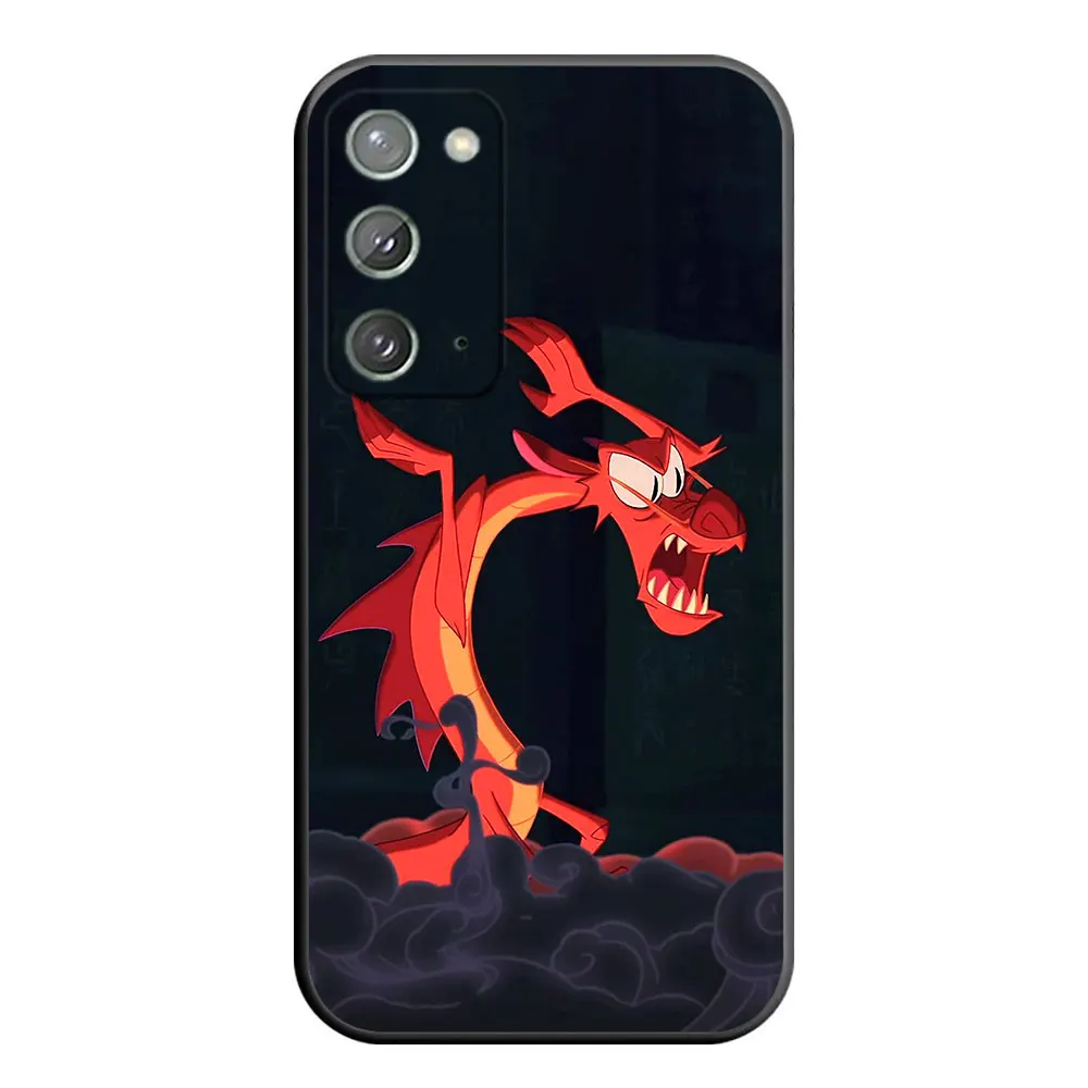 ديزني مولان موشو التنين قضية الهاتف لسامسونج غالاكسي ملاحظة 20 10 M23 M53 A70 A50 A30 A24 A13 A12 A07 A06 A05S A04 A03S #5