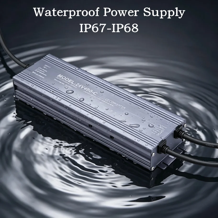 Waterproof LED Driver IP67 IP68 Power Supply AC 220V To DC 12V 24V Outdoor Lighting Transformer Adapter 100W 200W 300W 400W 500W